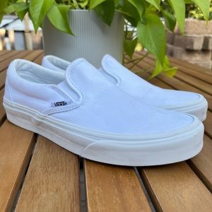 White Classic Slip-on Vans
